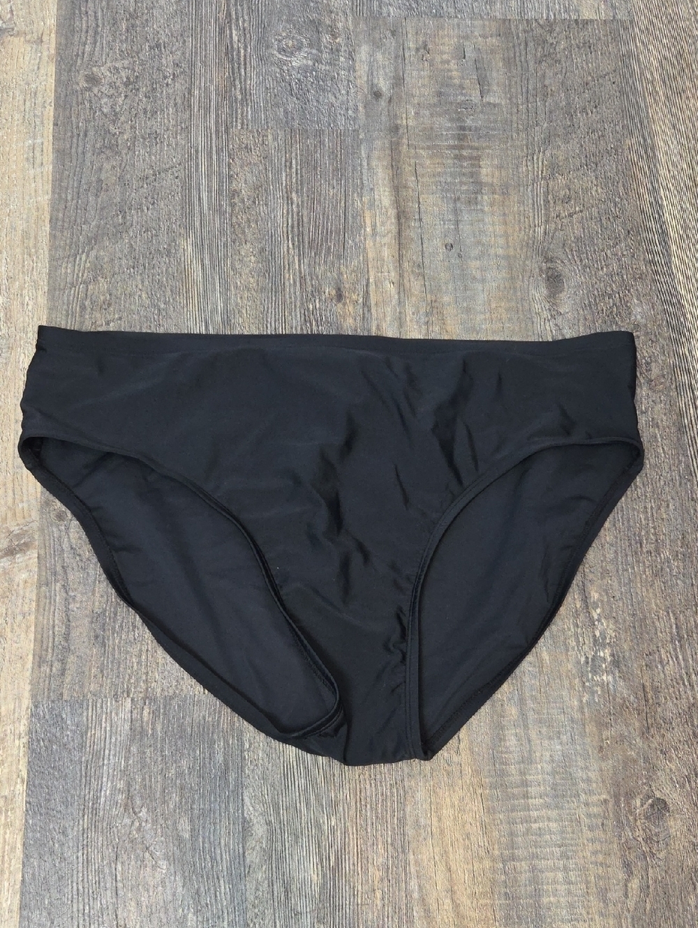 Roots Black High-Waist Swim Bottom